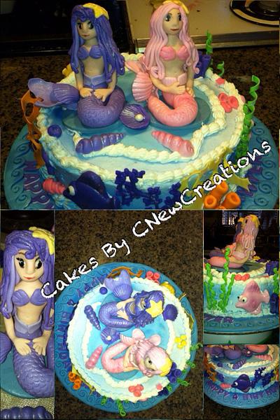 Under the Sea with Mermaid's  - Cake by Cakes by CNewCreations
