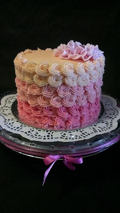 Pink Ombre - Cake by Bonley Cake Designs