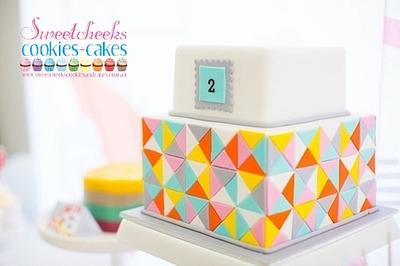 Geometric Cake - Cake by SweetDanni