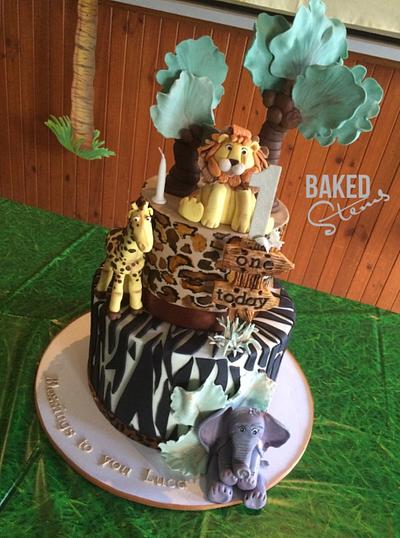Safari animal theme  - Cake by Baked Stems
