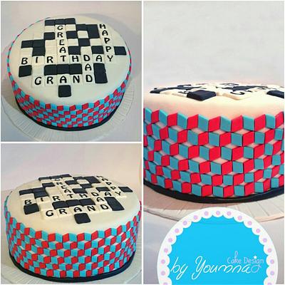 Geometric cake  - Cake by Cake design by youmna 