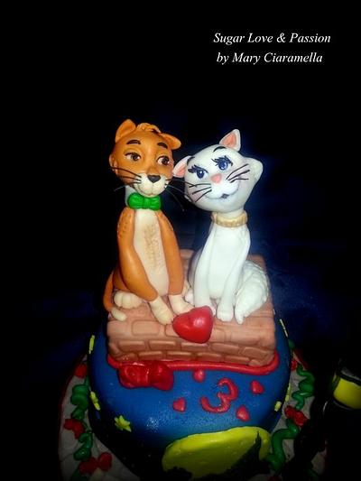 Romeo e Duchessa - The Aristocats  - Cake by Mary Ciaramella (Sugar Love & Passion)