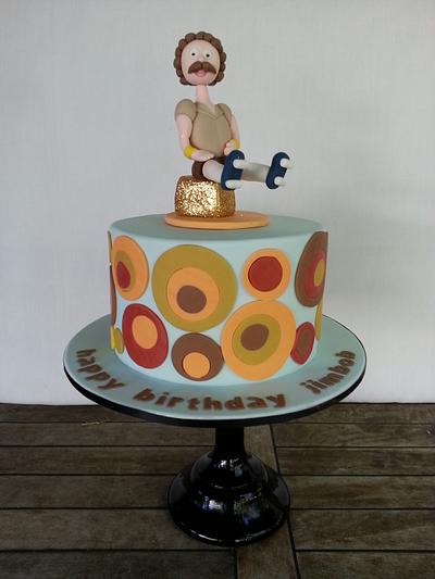 Retro 70s 40th Birthday Cake - Cake by Esther Scott