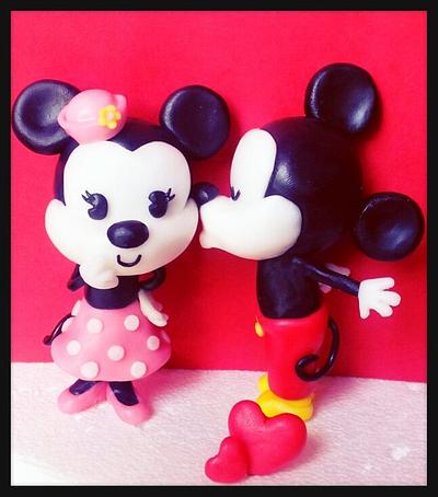 Minnie and Mickey Mouse Cuties- Topper - Cake by giada