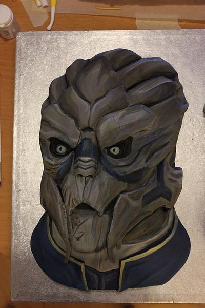Mass Effect: Garrus Cake - Cake by Beanie
