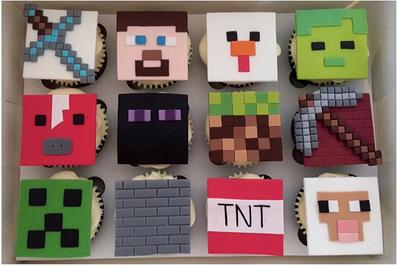 Minecraft cupcakes - Cake by Tahira