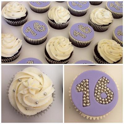 Sweet 16 cupcakes!  - Cake by IllMakeTheCake