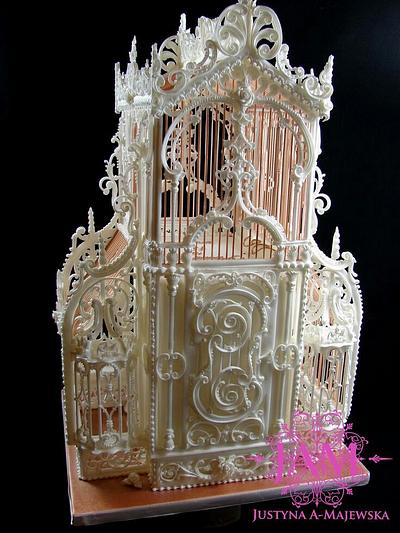 Vintage Birdcage Royal Icing - Cake by  Justyna A-Majewska   JAM