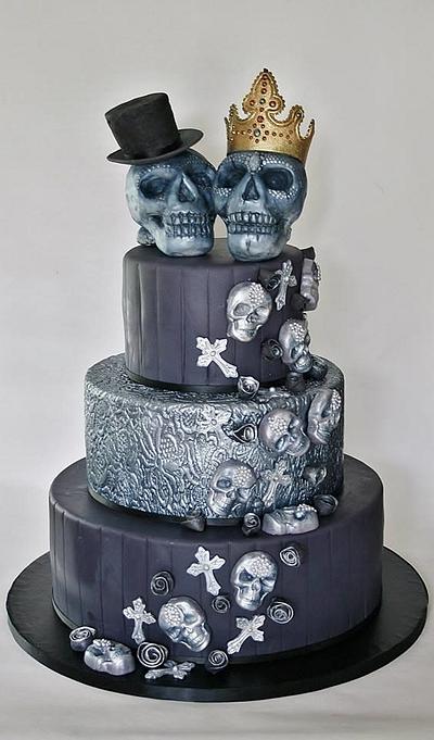 Scull wedding cake - Cake by Sannas tårtor