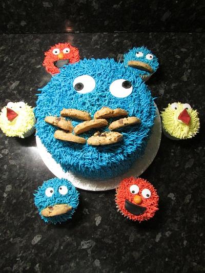 Cookie monster - Cake by Hellocupcake
