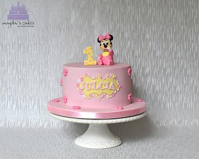 Baby Minnie Mouse - Cake by Magda's Cakes (Magda Pietkiewicz)