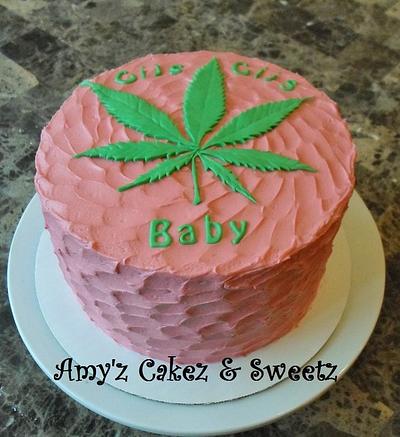 Cannabis leaf cake - Cake by Amy'z Cakez & Sweetz