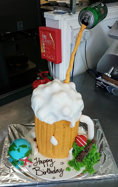 First gravity defying cake  - Cake by Tracey 