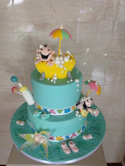 Baby shower cake - Cake by Noreen Edwards