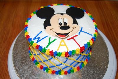 Mickey Mouse Smash Cake - Cake by Nicole Taylor