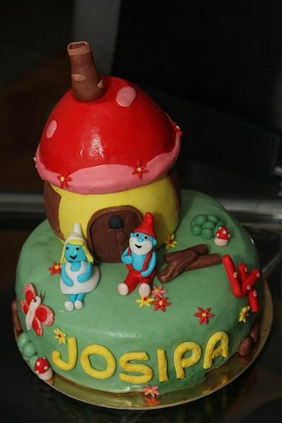 Smurfs - Cake by vikios