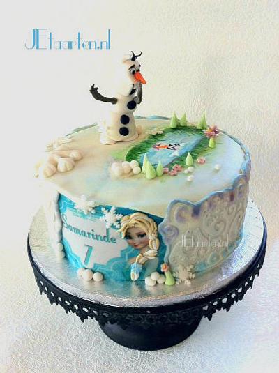 again a Frozen cake .... - Cake by Judith-JEtaarten