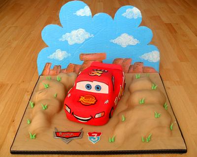 Lightning McQueen Cake - Cake by Becky Brine