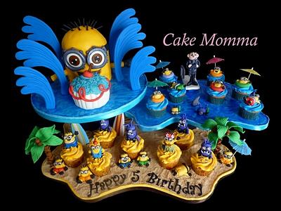 Minion Pool party! - Cake by cakemomma1979