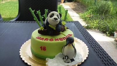 panda e pinguini - Cake by Mara