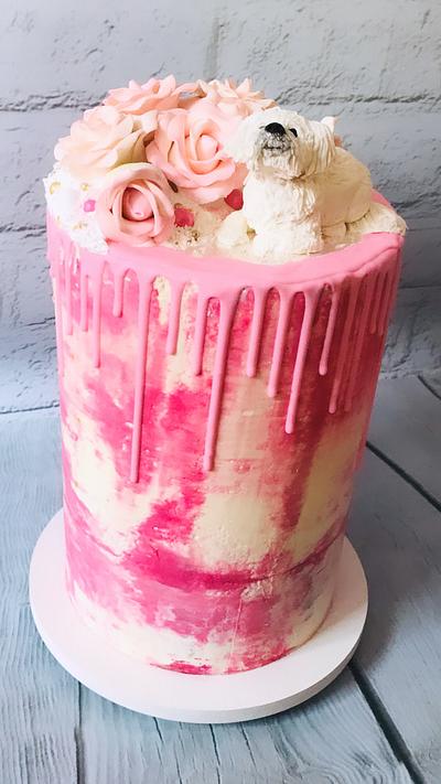 Pink & Pooch - Cake by Bombshell Bakes