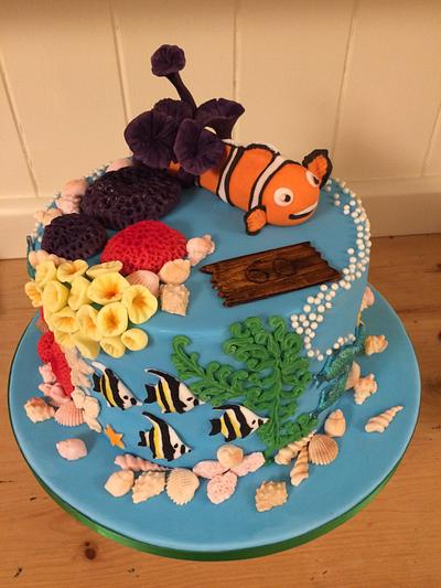 Nemo ocean coral reef  - Cake by Samantha clark 