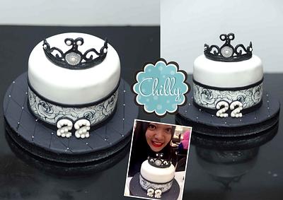 Black & White Princess Cake - Cake by Chilly