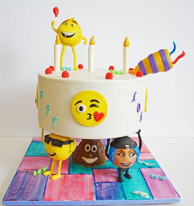 Gravity Defying Emoji Cake - Cake by Seema Acharya