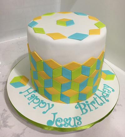 Hexagon cake - Cake by Cakeslila