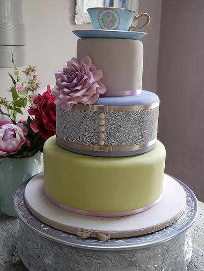 Camilla Wedding cake - Cake by Scrummy Mummy's Cakes