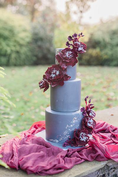 Concrete & Marsala - Cake by Rosewood Cakes