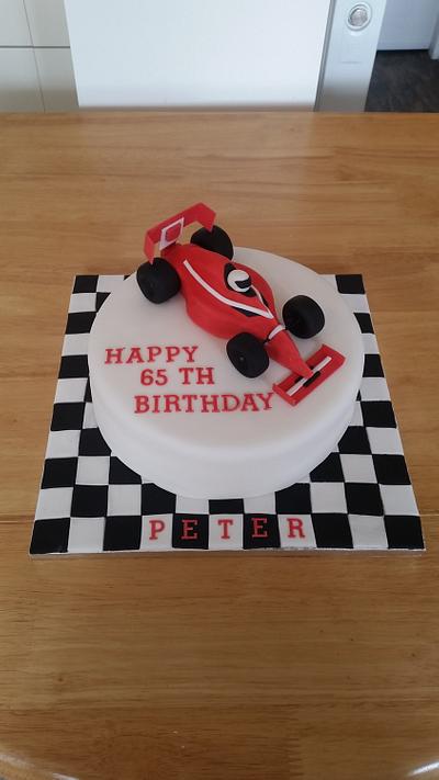 Formula 1 Birthday Cake, Ferrari Edition - Cake by Sugar Chic