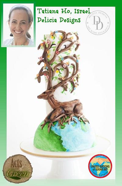 UNSA Earth Day Collaboration- Tree of Life - Cake by Delicia Designs