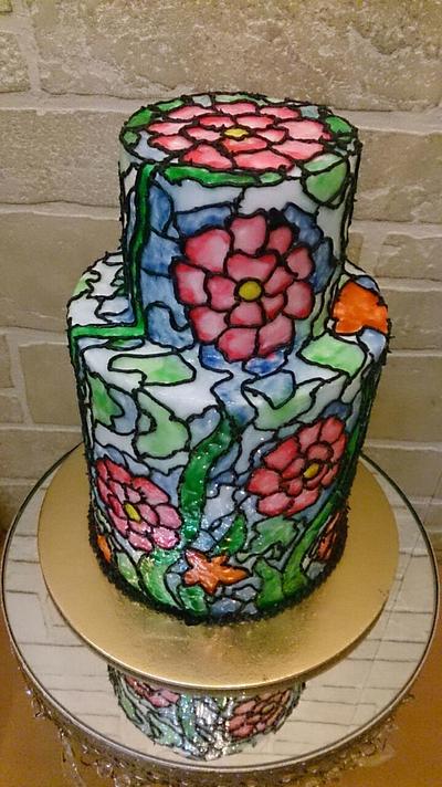 stained glass cake - Cake by Gauri Kekre