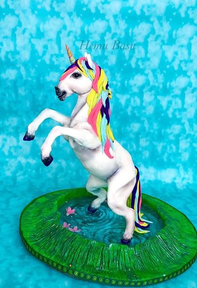 Sprinkles the Unicorn!  - Cake by Hemu basu