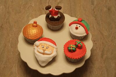 Christmas Celebration Cupcakes - Cake by Sweet Blossom Cakes
