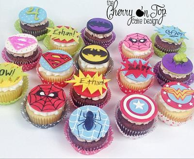 Superhero Cupcakes - Cake by Jamie Hodges