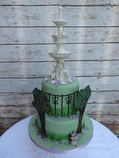 Victoria Fountain Cake - Cake by Kate's Bespoke Cakes