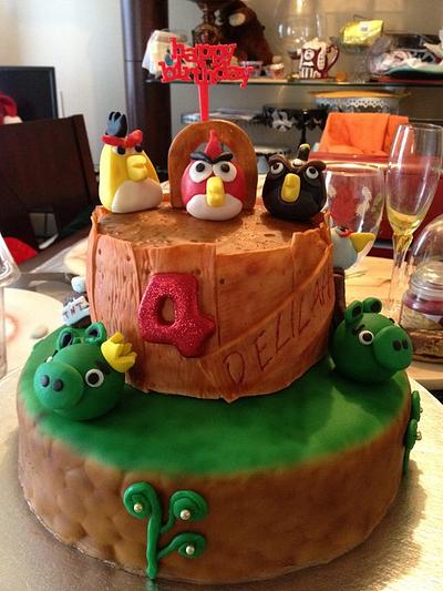 Angry Bird Cake - Cake by kangaroocakegirl