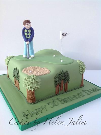 Golfing cake - Cake by helen Jane Cake Design 