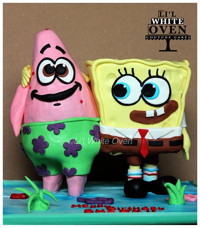 Spongebob and Patrick - Cake by Gauri Kekre