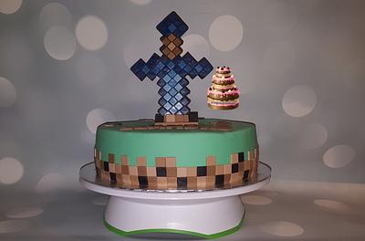 Minecraft - Cake by Pluympjescake