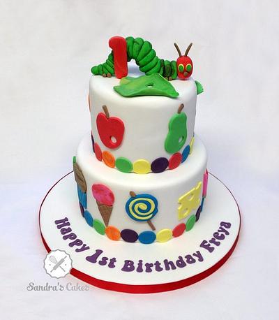 Very Hungry Caterpillar - Cake by Sandra's cakes
