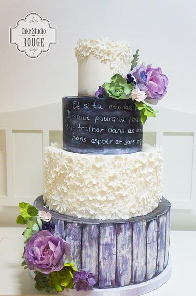 Rustic wedding cake - Cake by Ceca79