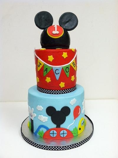 Mickey Mouse Clubhouse 1st Birthday - Cake by colie