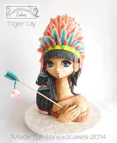 3D Tiger Lily Cake - Cake by Flappergasted Cakes