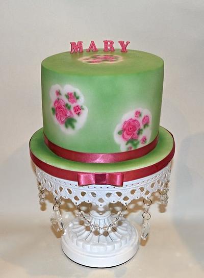 Vintage rose cake - Cake by Karen Keaney