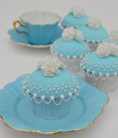 Tiffany Blue - Cake by Hilary Rose Cupcakes