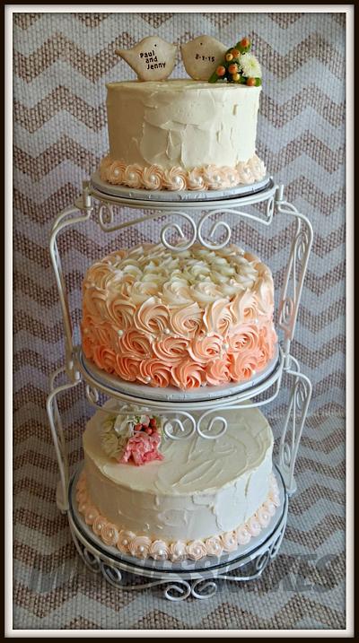 Blush wedding cake - Cake by Jessica Chase Avila