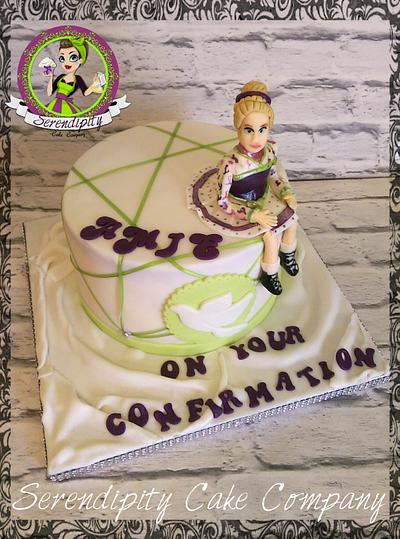 irish dancing confirmation - Cake by Serendipity Cake Company 